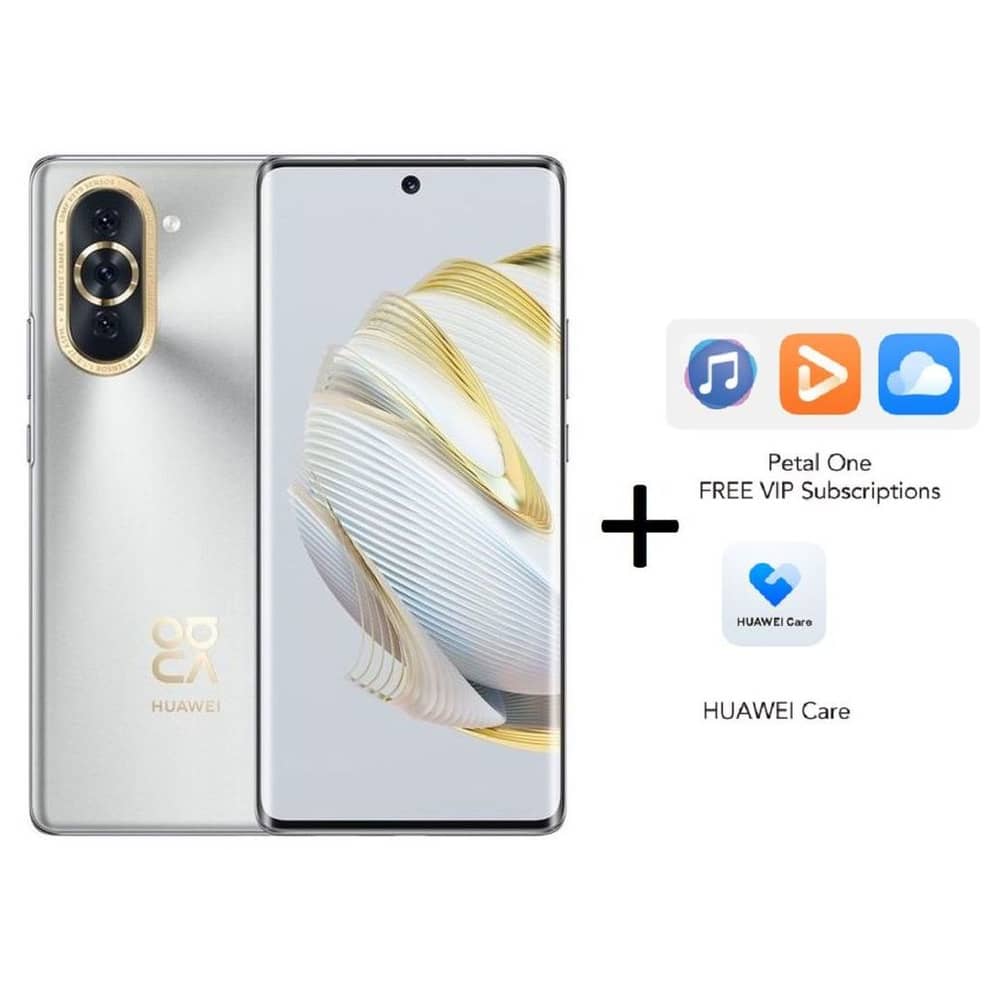 Huawei nova 10 256GB 8GB Arabic Starry Silver 4G Smartphone