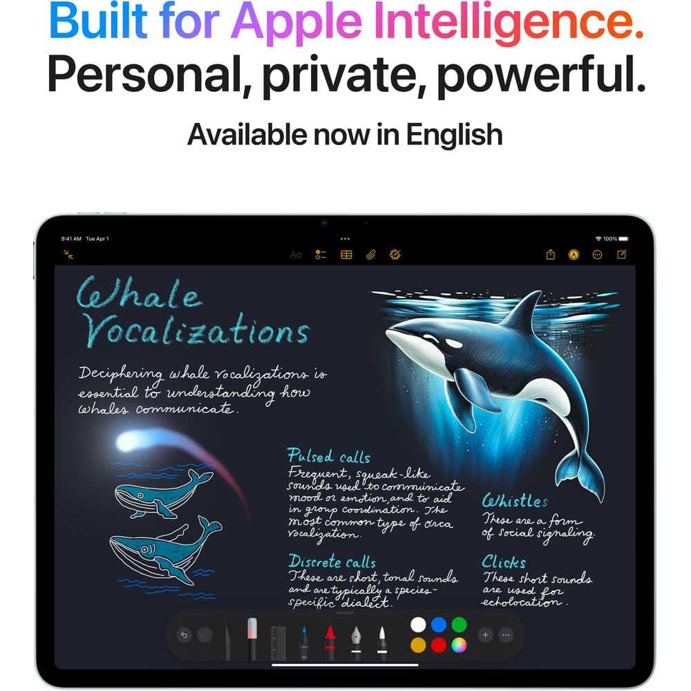 13-inch iPad Air M3 (2025) Wi-Fi 1TB – Blue Middle East Version with FaceTime - Image 5