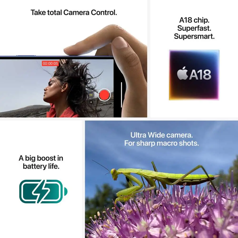 Apple iPhone 16 (128GB) – Teal Middle East Version with FaceTime - Image 7