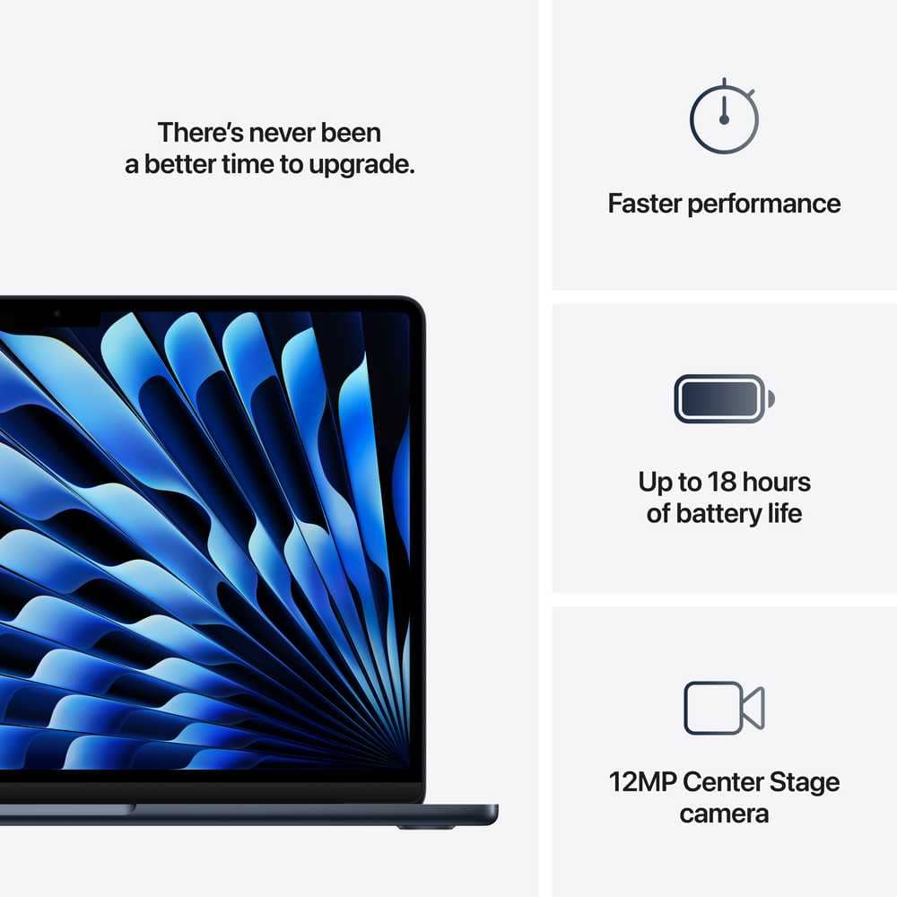Apple MacBook Air 13-inch (2025) M4 16GB RAM 256GB SSD Midnight – English & Arabic Keyboard | Middle East Version - Image 9